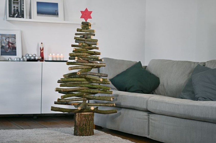 Sami izdelajte božično drevo iz lesa